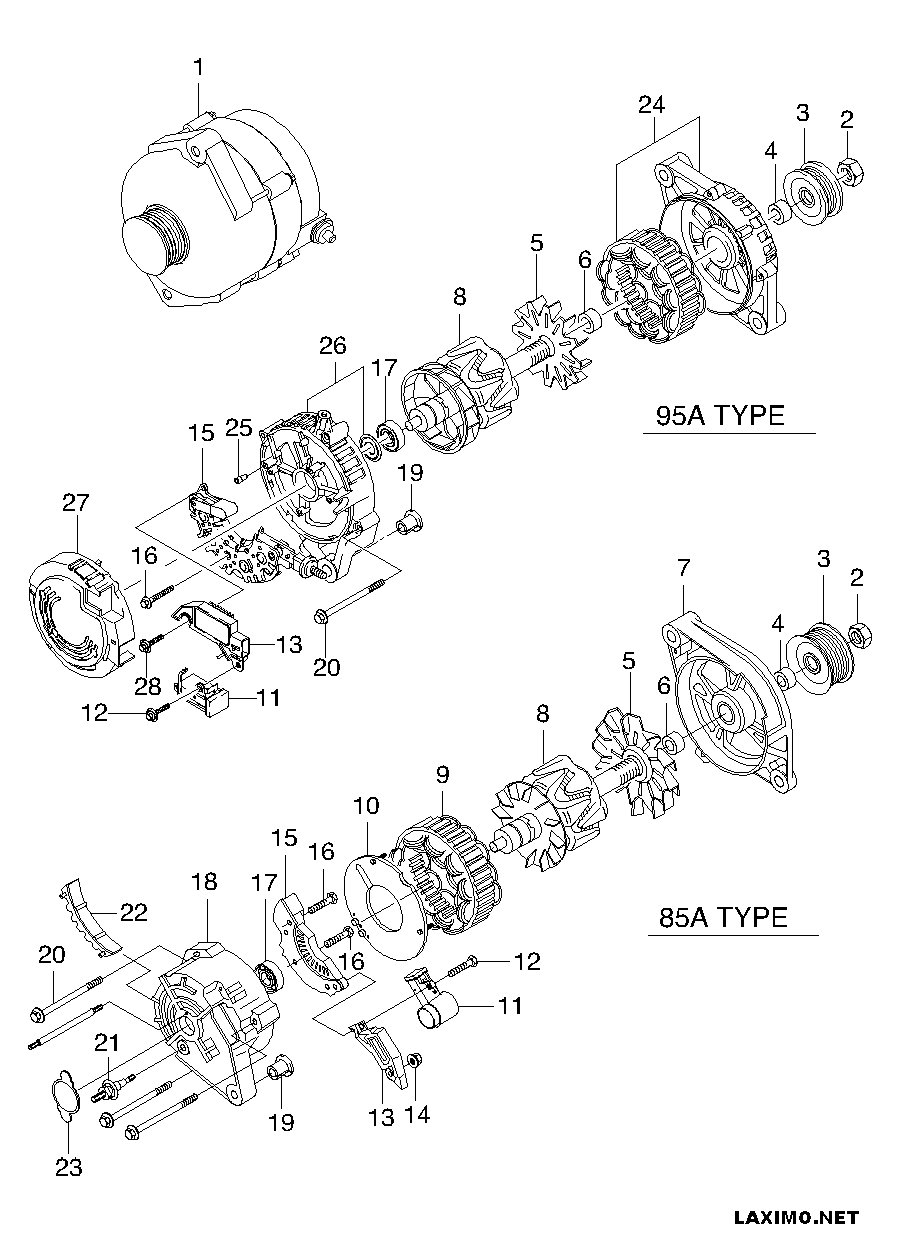 Chevrolet 96 303 556 - Ģenerators ps1.lv