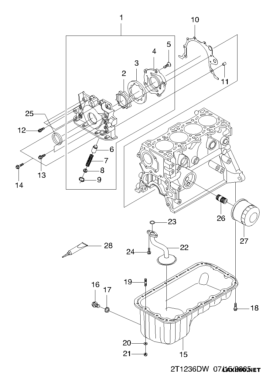 GMC 96395221 - Eļļas filtrs ps1.lv