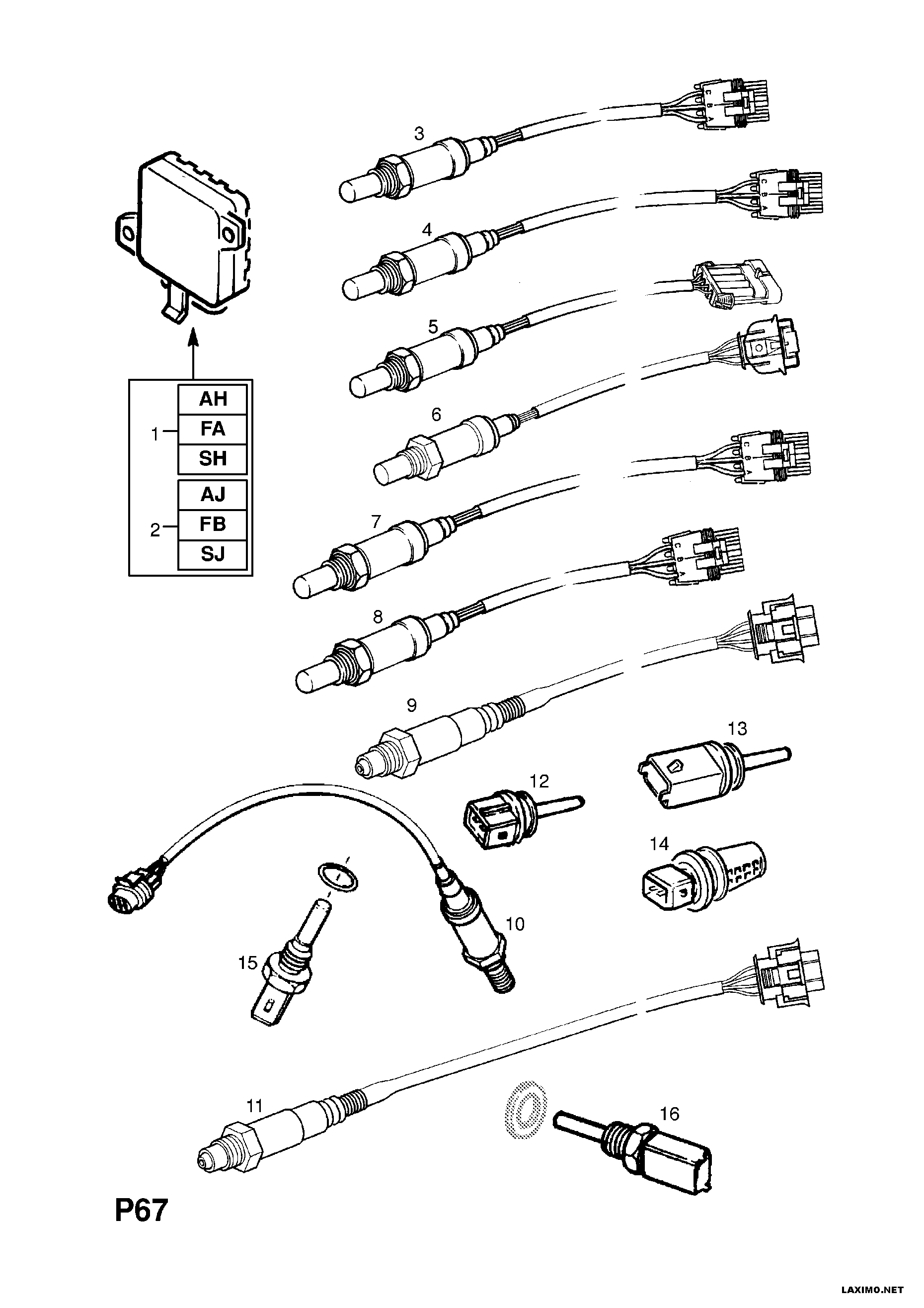 Opel 8 55 324 - Lambda zonde ps1.lv