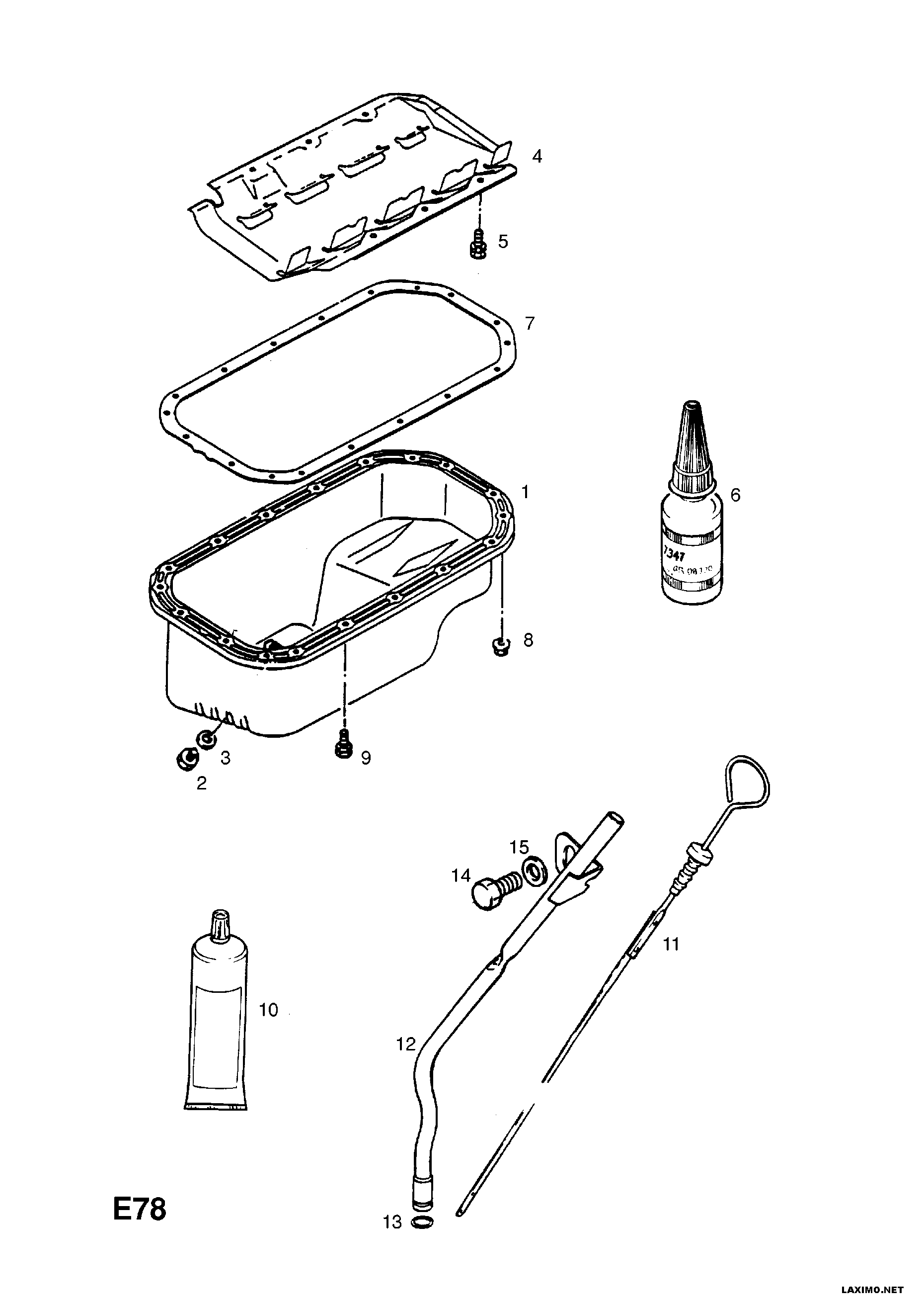 Opel 6 52 596 - Blīve, Eļļas vācele ps1.lv