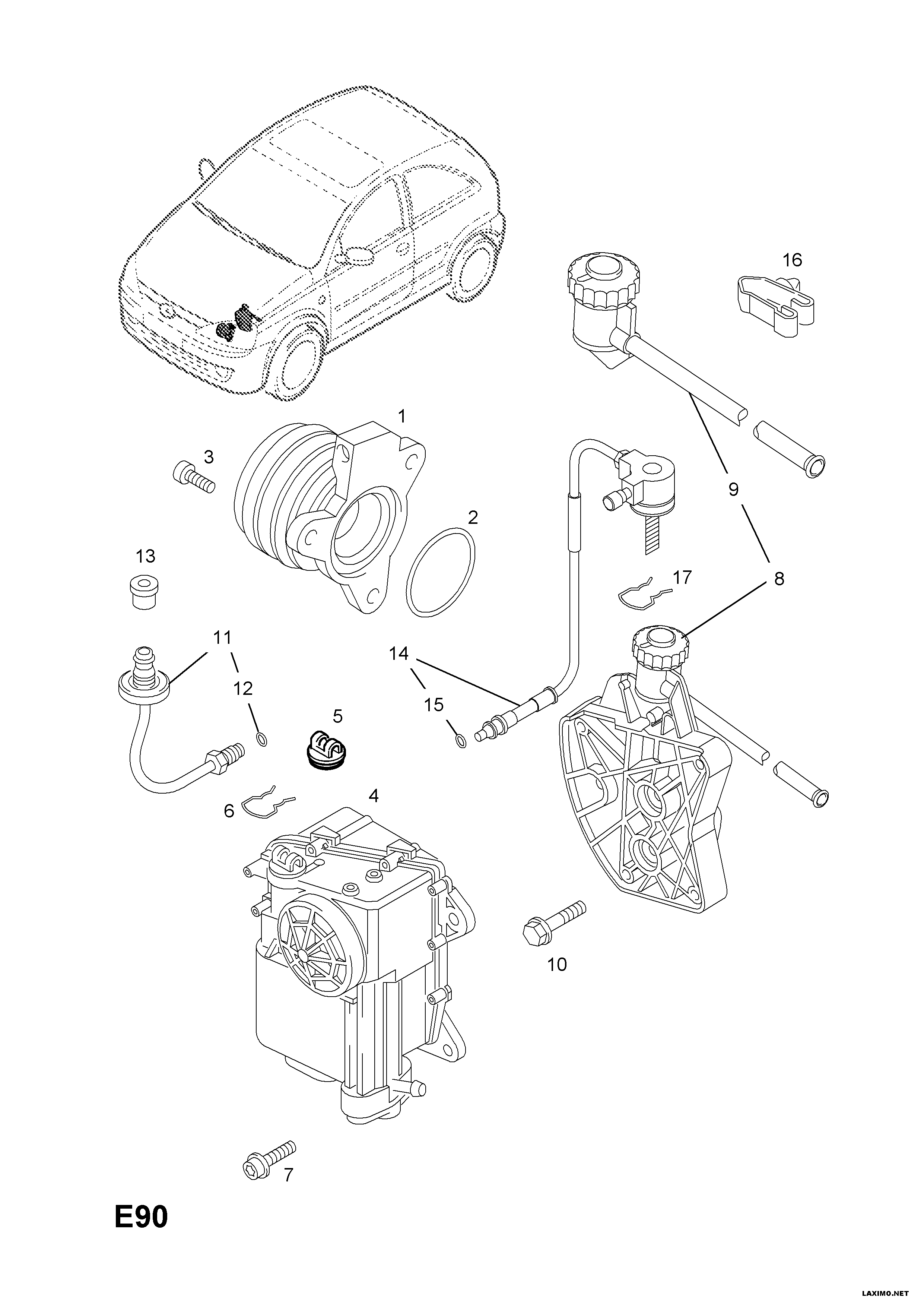 Suzuki 56 79 304 - Centrālais izslēdzējmehānisms, Sajūgs ps1.lv