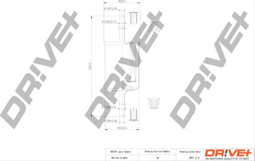 Dr!ve+ DP1110.13.0015 - Топливный фильтр ps1.lv