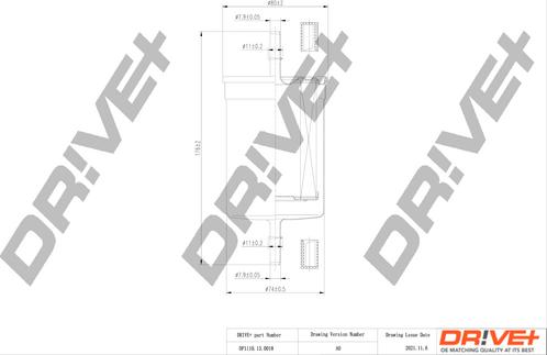 Dr!ve+ DP1110.13.0018 - Топливный фильтр ps1.lv