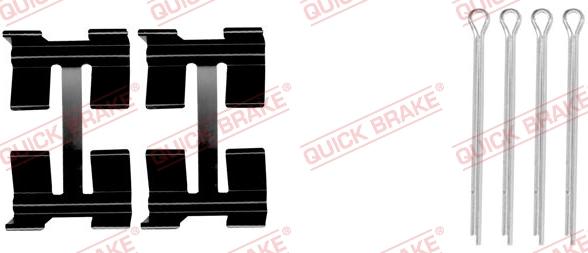 QUICK BRAKE 1090972 - Piederumu komplekts, Disku bremžu uzlikas ps1.lv