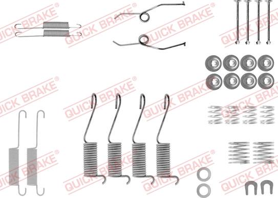 QUICK BRAKE 105-0697 - Piederumu komplekts, Bremžu loki ps1.lv