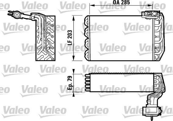 VALEO 817095 - Испаритель, кондиционер ps1.lv