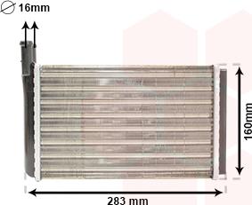 Van Wezel 58006061 - Теплообменник, отопление салона ps1.lv